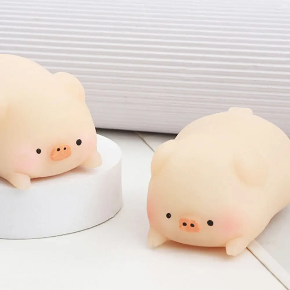 น่ารักการ์ตูนหมูบีบ Sensory ของเล่น Fidget ยืดหยุ่นสัตว์ Vent Ball แบบพกพาหมูบีบของเล่นเด็กหญิงและเด็กชาย