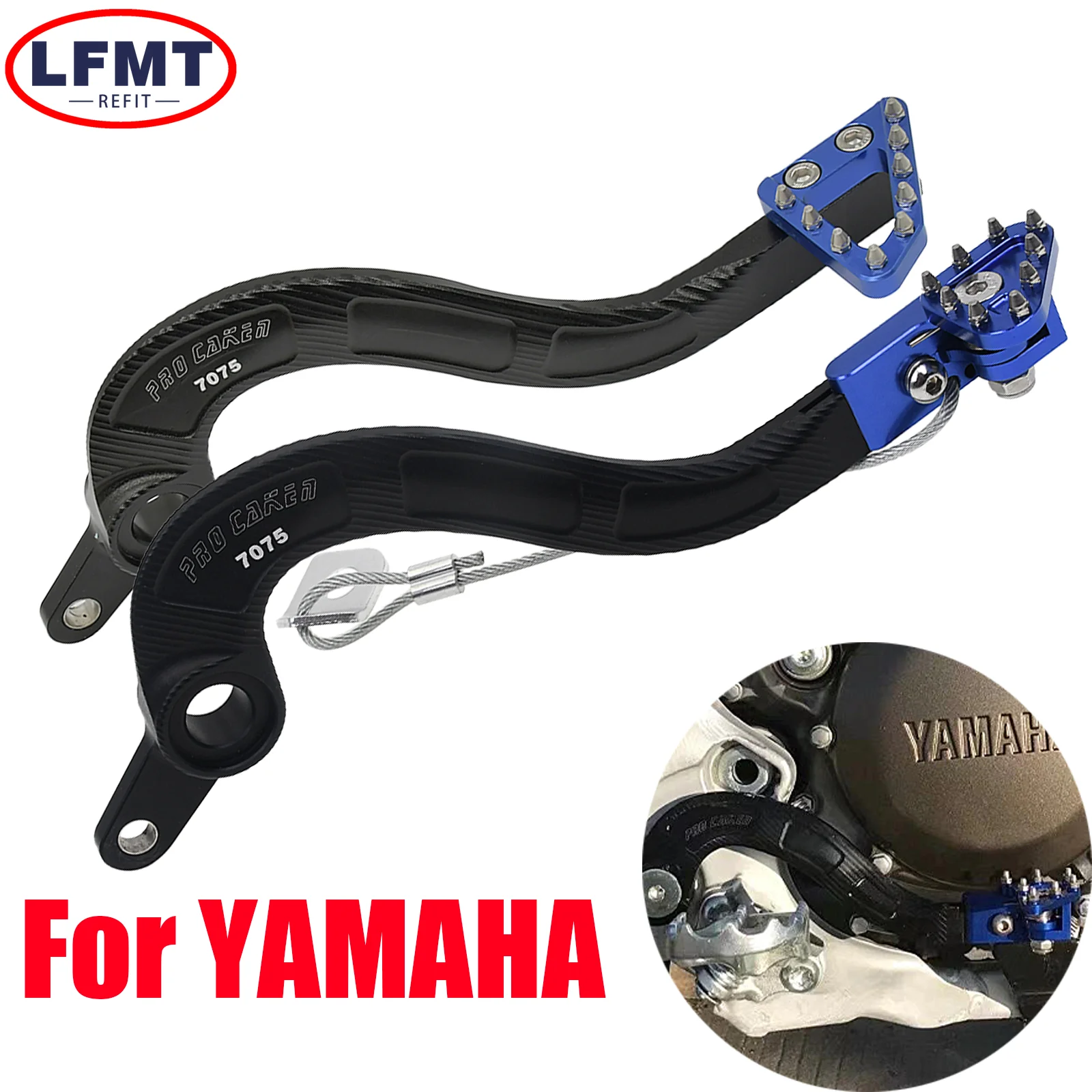 Motorcycle CNC Aluminum Rear Brake Pedal Lever For Yamaha YZ450F YZ450FX WR450F YZ450F YZ 450FX WR 450F 2010-2016 2020 Dirt bike