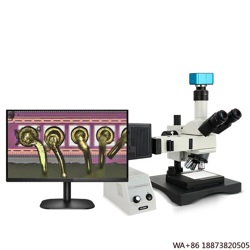 Metallographic Microscope Semiconductor Chip Microscope XYZ Measurement 1000x Magnification Height & Depth