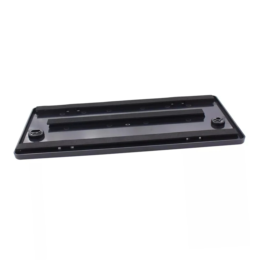 Black Car Tag Holder Bracket Stable Plate Holding High Strength ABS Material Pre-drilled Mounting Holes Lightweight Construction