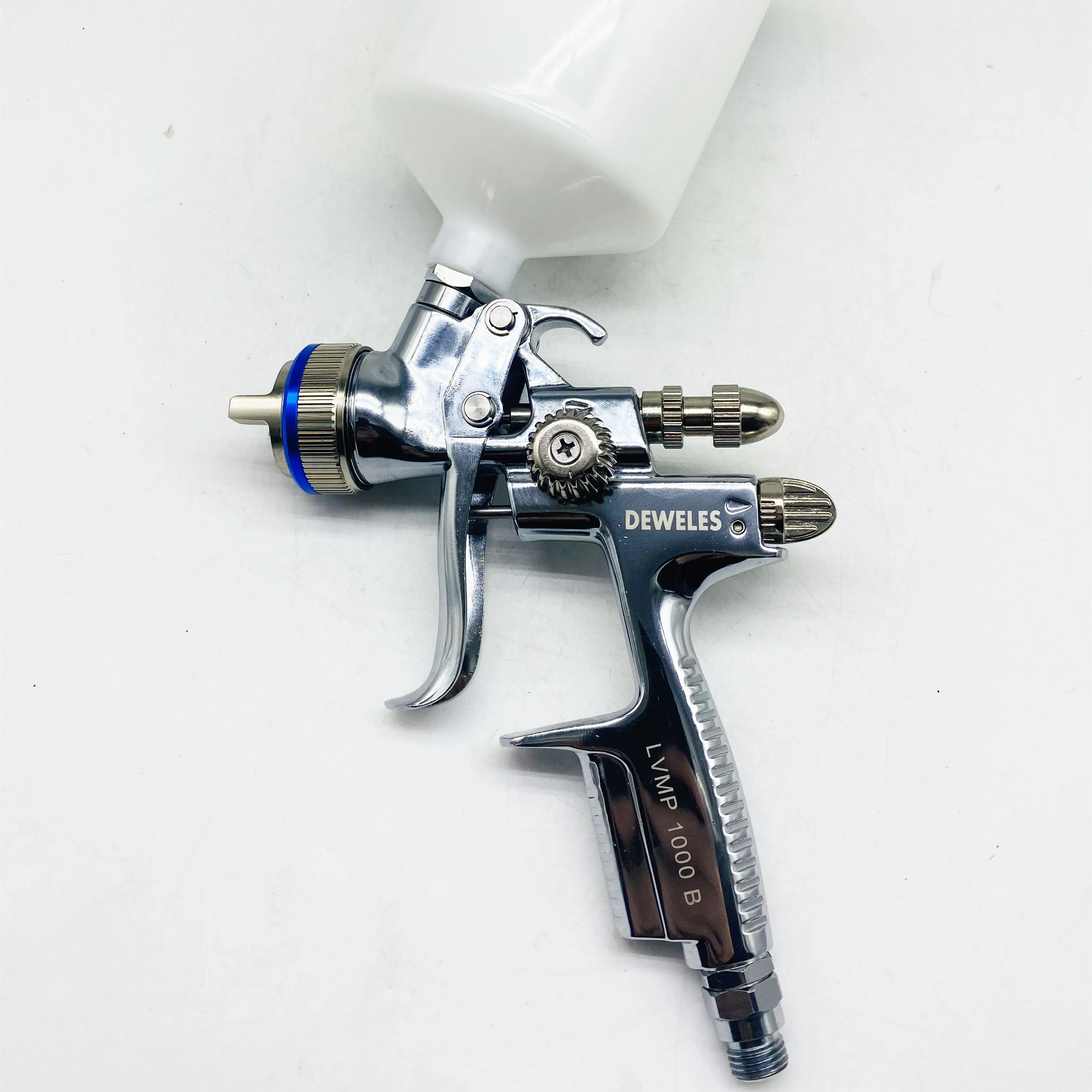 DEWELES-PISTOLA DE PULVERIZACIÓN de pintura, aerógrafo de alta calidad, 1000B, 1,3/1,7mm, barniz de aluminio, baja presión, LVMP