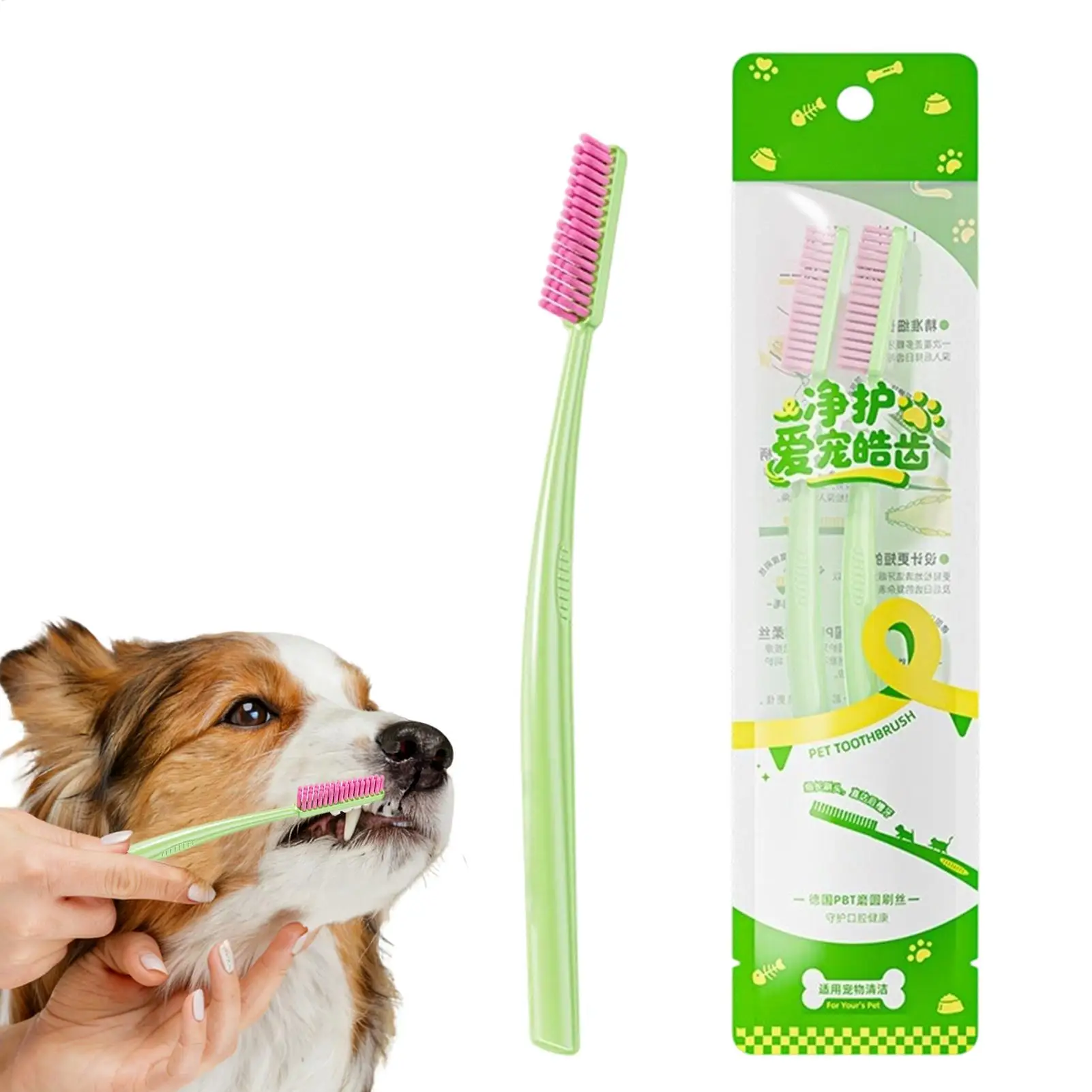 Dog Toothbrush Teeth Cleaning Pet Toothbrush Soft Hair Dogs Toothbrushes Dog Teeth Cleaning Dense Cat Tooth Brush Pet Products