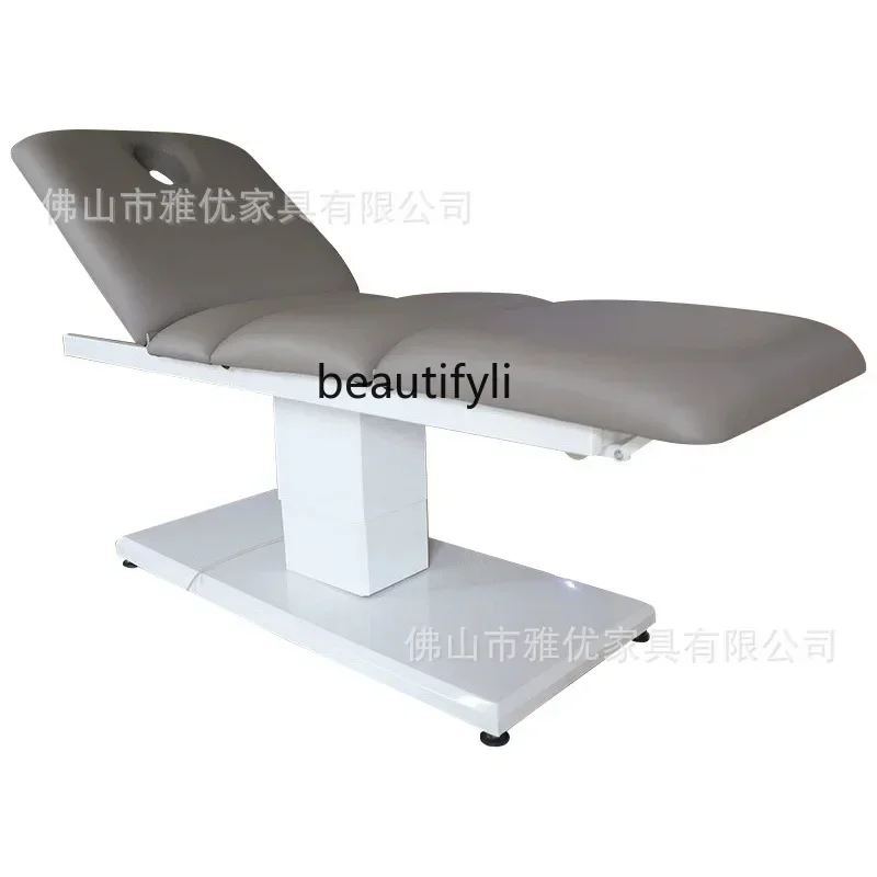 

Electric folding lift beauty salon eyelash bed massage bed