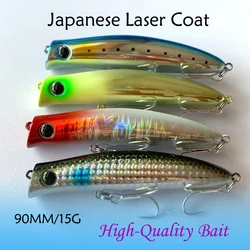 Testar Fishing Lure 90mm15g Long Casting Floating Minnow Wobblers Artificial Topwater Hard Bait Saltwater for Pike Bass Pesca