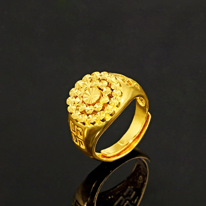 Business Versatile Domineering Fashion Open Dragon Ring For Men 24K Gold AU999 | Daily commute, noble and grand