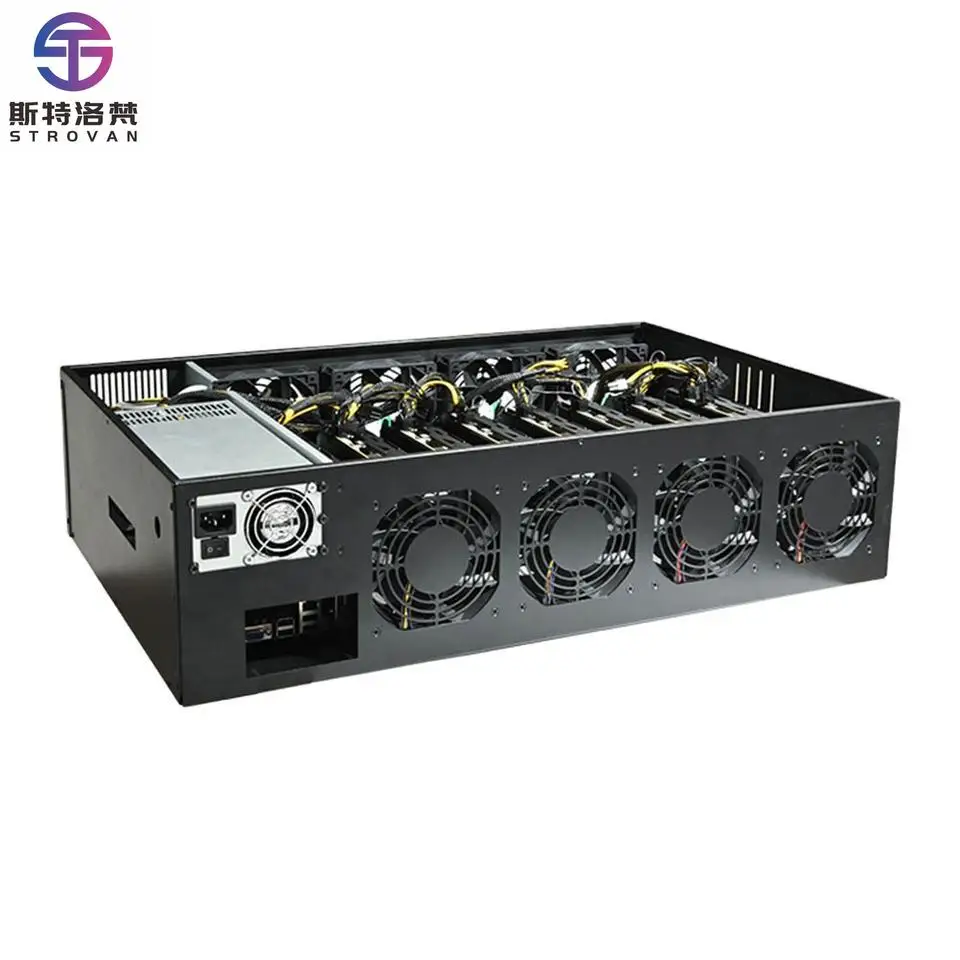 857S AI 1.0 Server Frame Case 8 Gpu Computer Case 8 Graphics Card Rackmount Fan Chassis Machine Custom Server Case