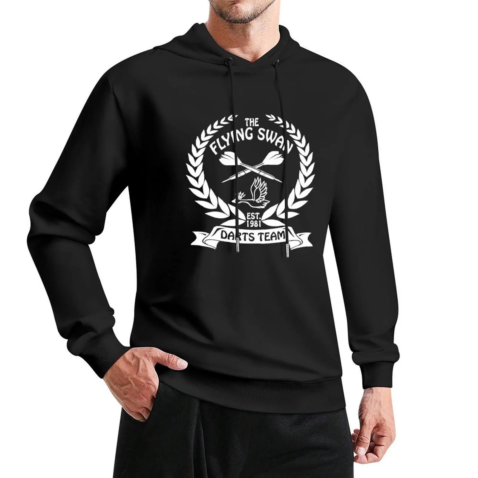 The Flying Swan Darts Team Pullover Hoodie men's sweat-shirt set autumn big size hoodie