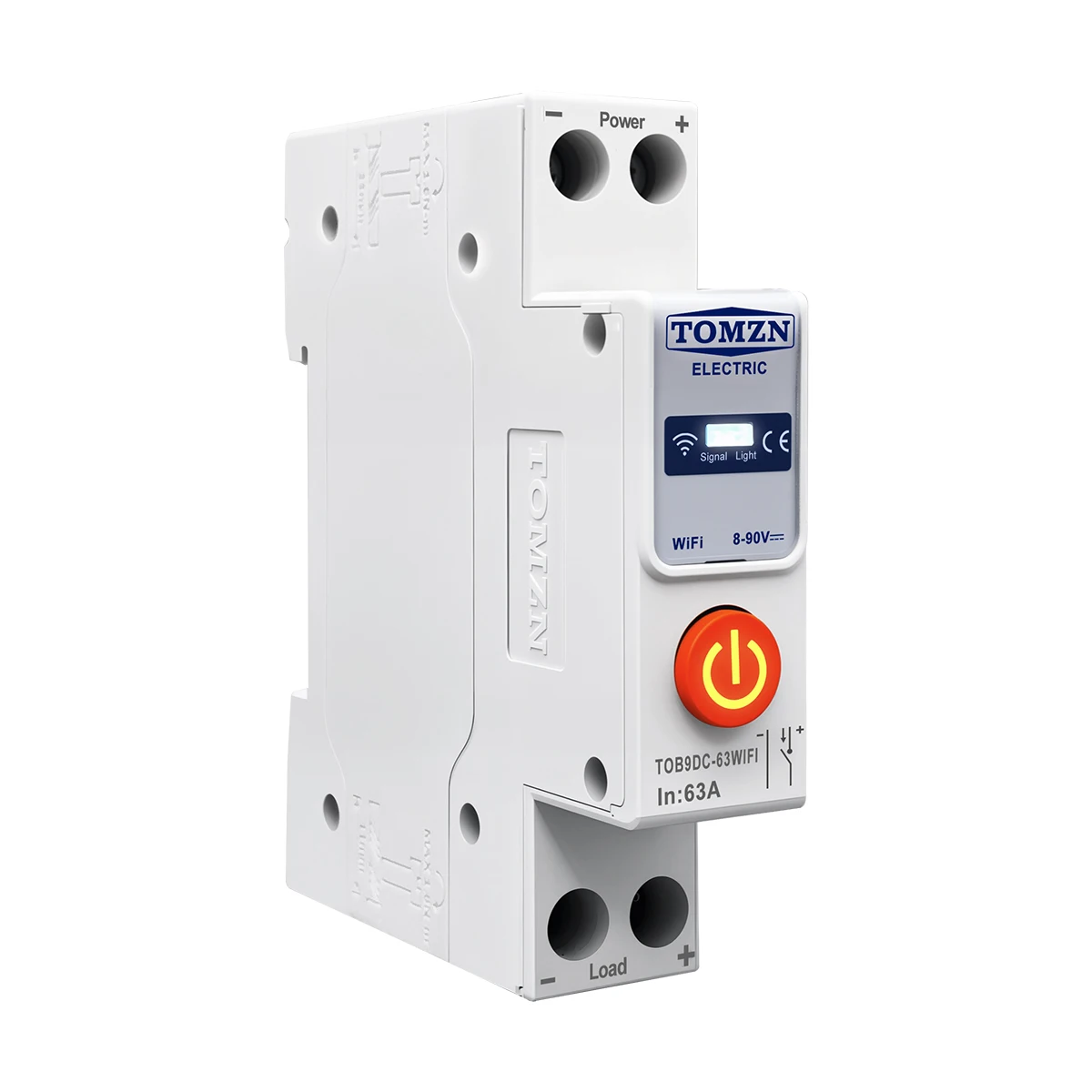 TOB9DC 8-90V DC 1-63A WLAN-Smart-Schutzschalter TUYA Smart Life LED-Steuerung Schaltnetzteil PLC-Timer Countdown DIN-Schiene