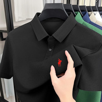 Luxury Brand Men's Polo Shirt Lapel Horse Embroidery Short Sleeve Simple T-shirt Summer New Fashion Casual Breathable Men's Wear