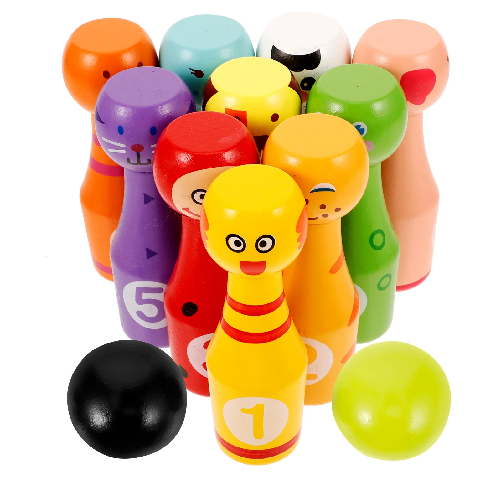 

1 set 1 Cartoon Wooden Animal-Shaped Set Durable Safe Learning For Hand-Eye Coordination Development Props