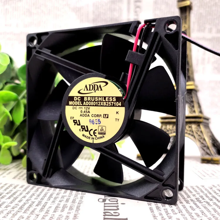 

AD08012XB257104 8025 12V 0.45A 8 CM CASE COOLING FAN