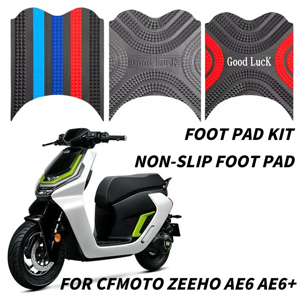 Motorcycle New For  ZEEHO AE6 AE6+ AE6S AE6 S+ Foot Pad Rubber Foot Pad Kit Non-Slip Foot Pad ZEEHO Accessories