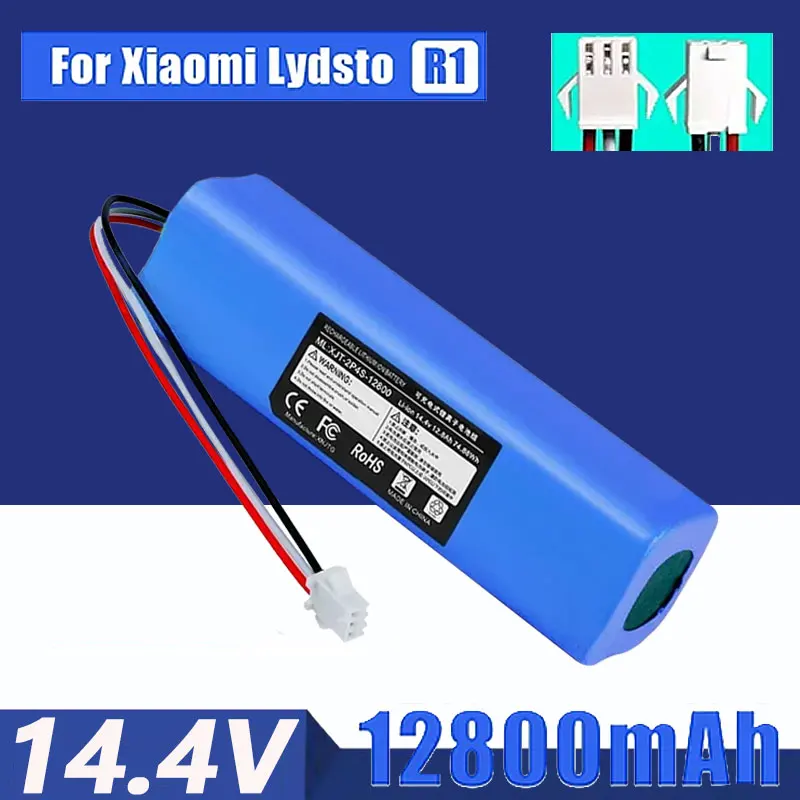 

100% New 6500mAh Li-ion Battery for CECOTEC CONGA 4090 4490 4690 4590 Robot Vacuum Cleaner 14.4V 18650 4S2P Battery Packs