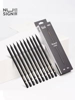 10pcs/lot Nusign Graphite Pencil HB Hexagonal Rod Pencil Applicability Exam Art Sketching