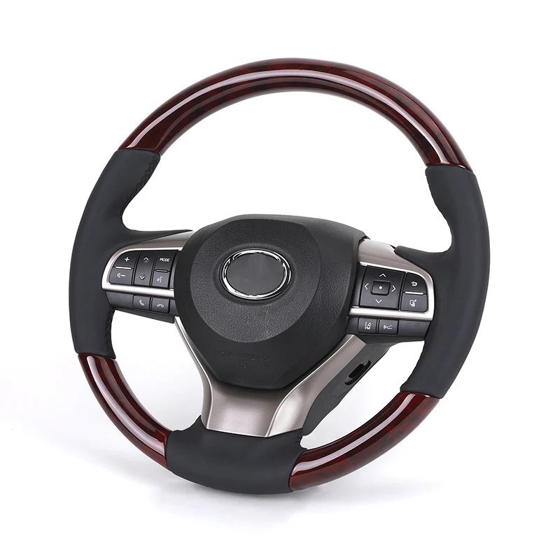 

Leather Wood Steering Wheel for Lexus GS LX RX GX LX470 LX570 LX600 GX450 GX460 GX470 RX270 RX350 RX450 RX450h GS250 GS300 ES350