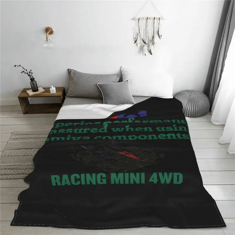 Vintage Tamiya Mini 4Wd Blanket Sheet On Couch Home Decor Bedding Supply Sleeping Sheets