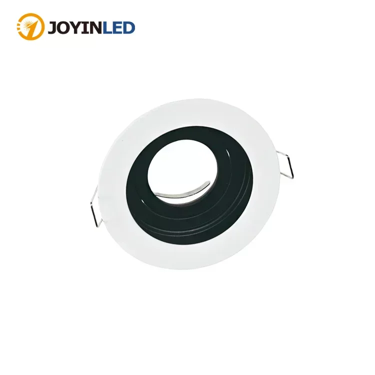 

Recessed Light GU10 Ceiling Spotlight Mounting Frame White Black Recessed Spots Cut Out 90mm Fixture Frame