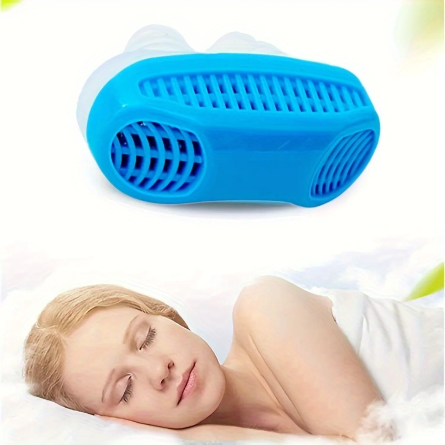 1pc 2-in-1 Anti Snoring Device, Nose Clip Helps Sleep Stop Snoring Reduce Snoring