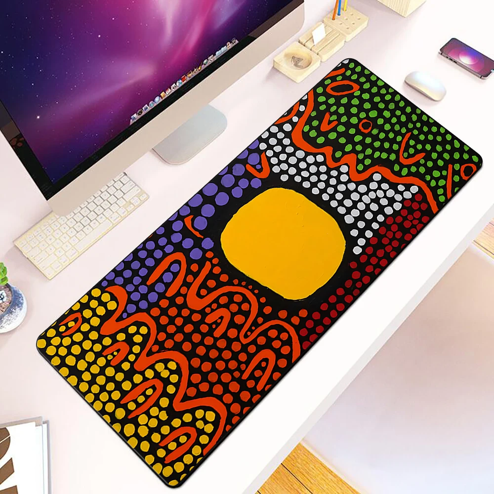 Yayoi Kusama Art Mousepad HD Printing Computer Gamers Locking Edge Non-slip Mouse Pad XXL90x40cm Keyboard PC Desk Pad