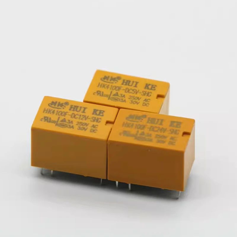 10pcs/lot Relay HK4100F-DC24V-SHG HK4100F-DC12V-SHG HK4100F-DC5V-SHG HK4100F-DC03V-SHG 3V 5V 12V 24V 3A 6pins Mini Power Relays