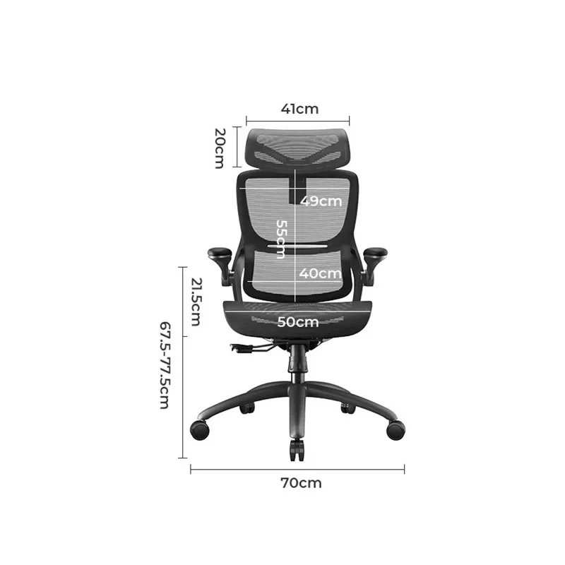 Silla reclinable ergonómica para oficina, sillón giratorio para juegos de ordenador, taburete de tocador sin peso relajante, muebles de habitación