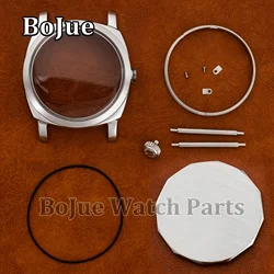 47mm Vintage Stainless Steel Watch Case Arcylic/Sapphire Bubble Glass 10ATM for PAM 6154 ETA6497/6498/ST3600 Mechanical Movement