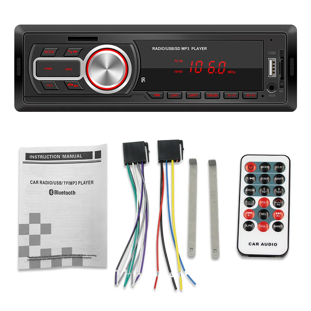 

Modification of the new 12V universal car Bluetooth MP3 player U disk/TF card/FM radio central control