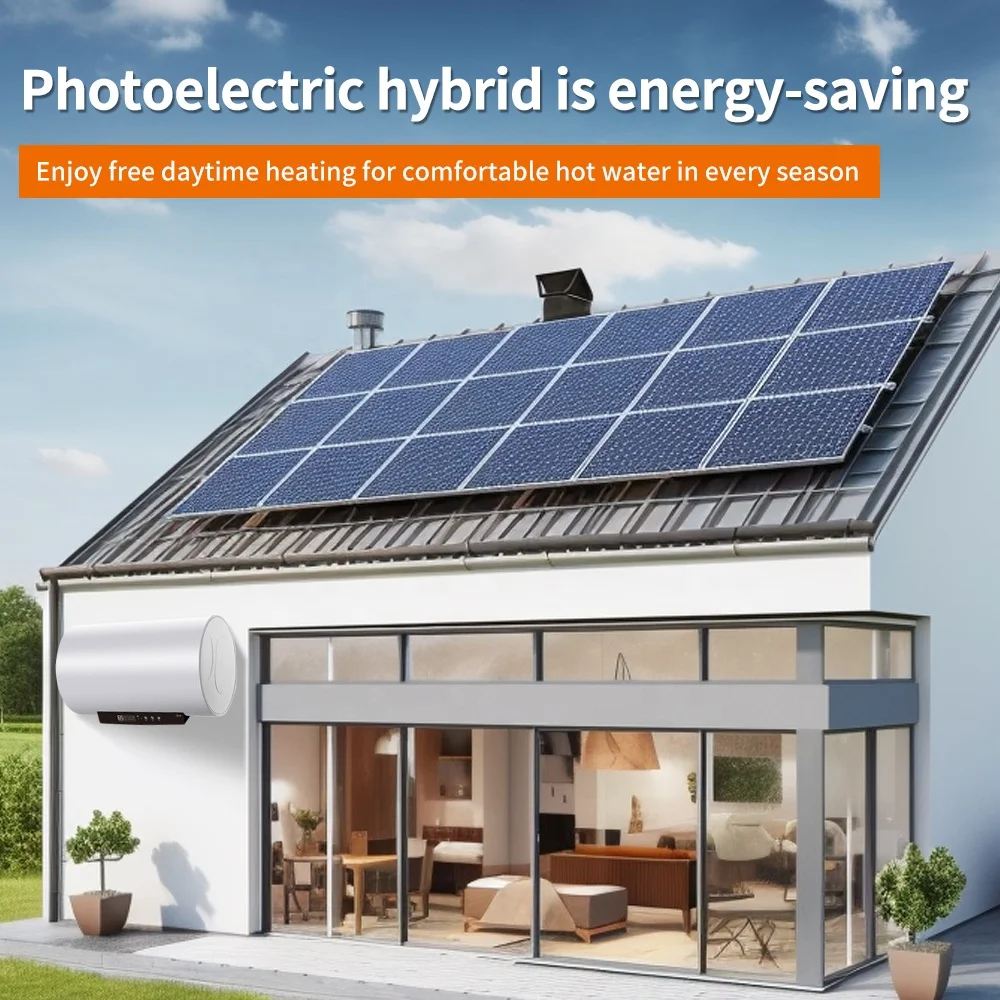 Hotels Garages Households Newly Designed DC AC Solar PV Pressurized Plastic Electric Heating System Water Heaters