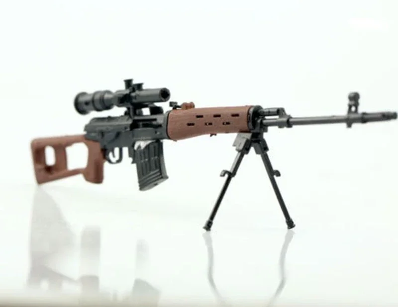 1/6 Scale SVD Toy Weapon 1:6 SVD Sniper Rifle 4D Plastic Gun Model for 12\