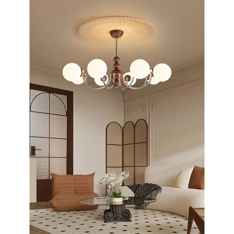 American Luxury Mid Century Creative Magic Bean Metal Glass LED Pendant Light Living Room Home Decor Novelty New