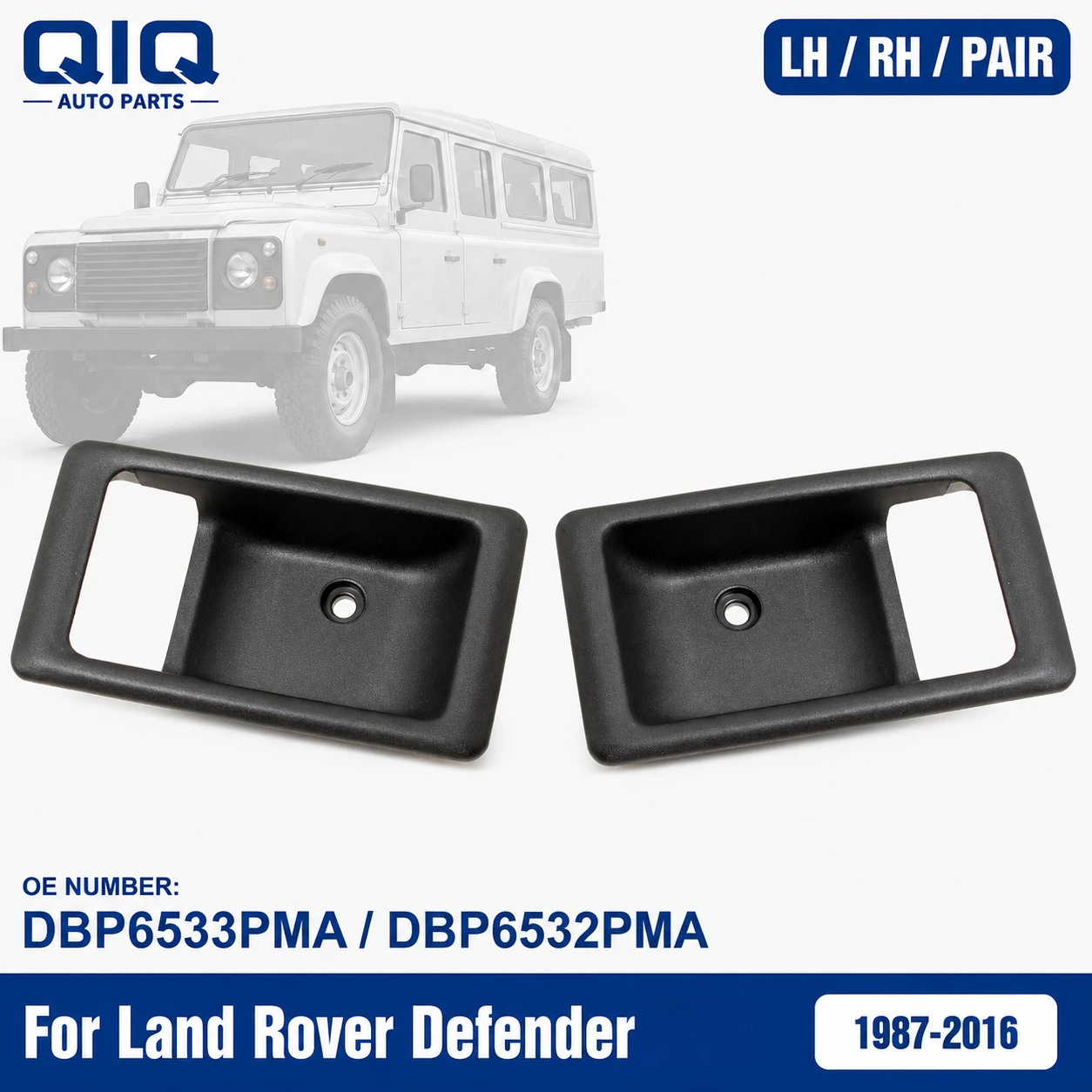 Door Handle Bezel Trim LH RH or Pair For Land Rover Defender 110 1987-2016 / 130 1990-2016 / 90 2007-2016 DBP6533PMA DBP6532PMA