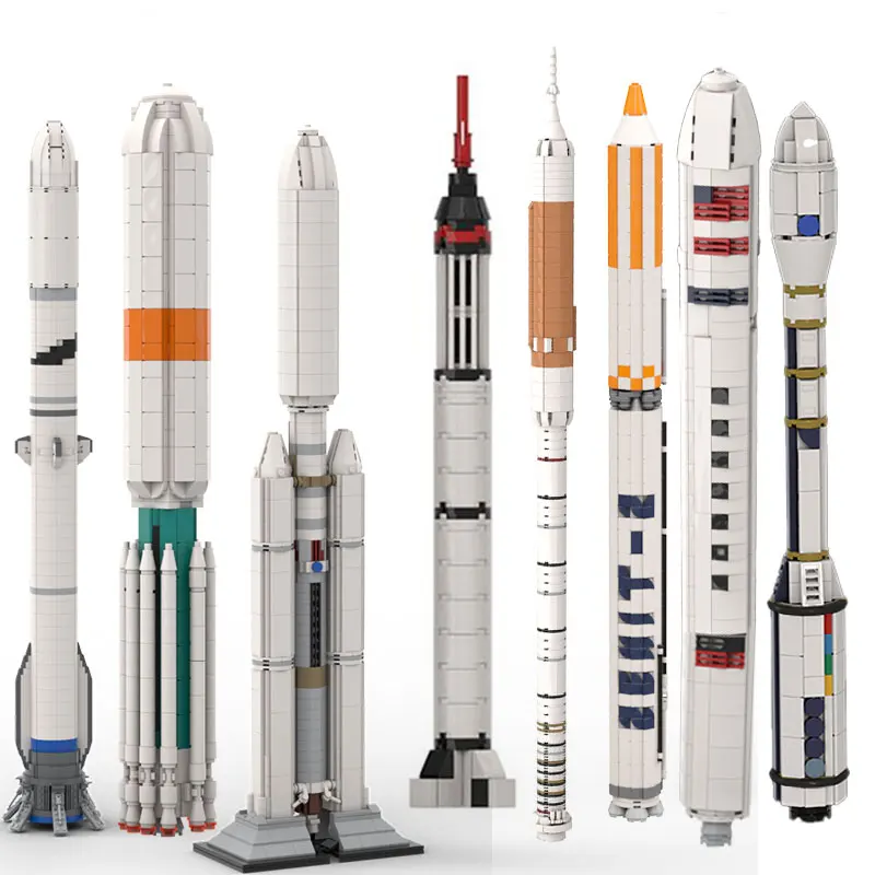 

MOC High-tech Rocket Launch Vehicle Building Blocks Set Space Series 1:110 Scale Spacecraft Model Bricks Assemble Toys Gifts