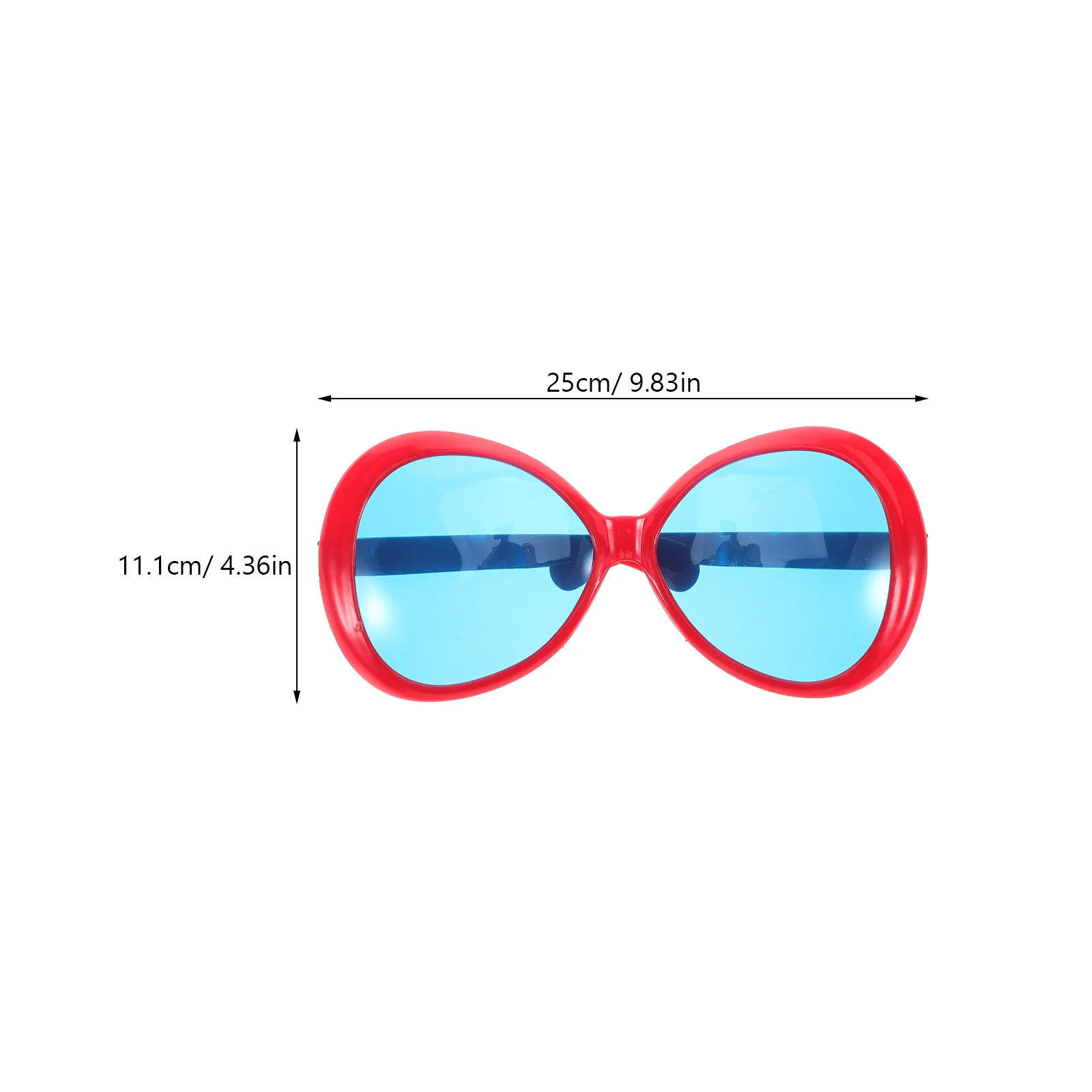 10 بوصة المتضخم مضحك النظارات هاواي حزب نظارات الصيف الشاطئ صور بوث الدعائم الجدة عيد ميلاد مهرجان الملحقات #3