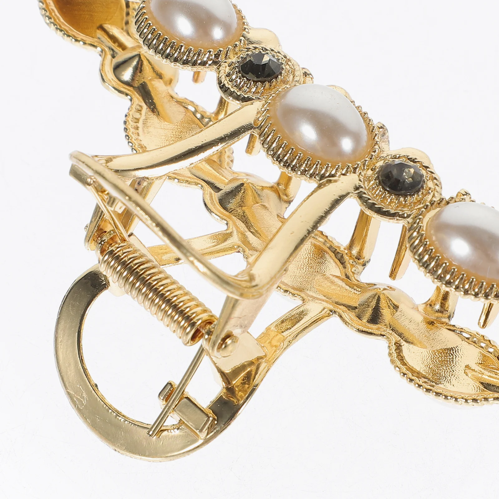 

3pcs Pearl Clips Large Claw Clips For Women Jaw Clamps Thick Clip Accessories Rhinestone Hair Styling Tools For Long Fine Thin