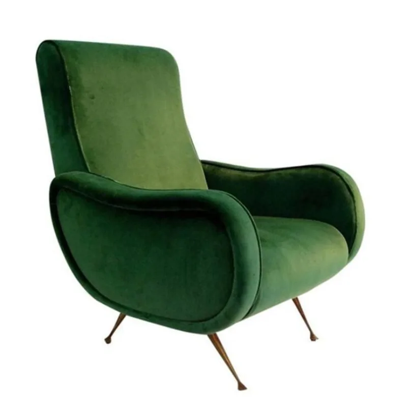 Nordic light luxury single sofa chair modern simple living room balcony study designer casual lazy armrest recliner