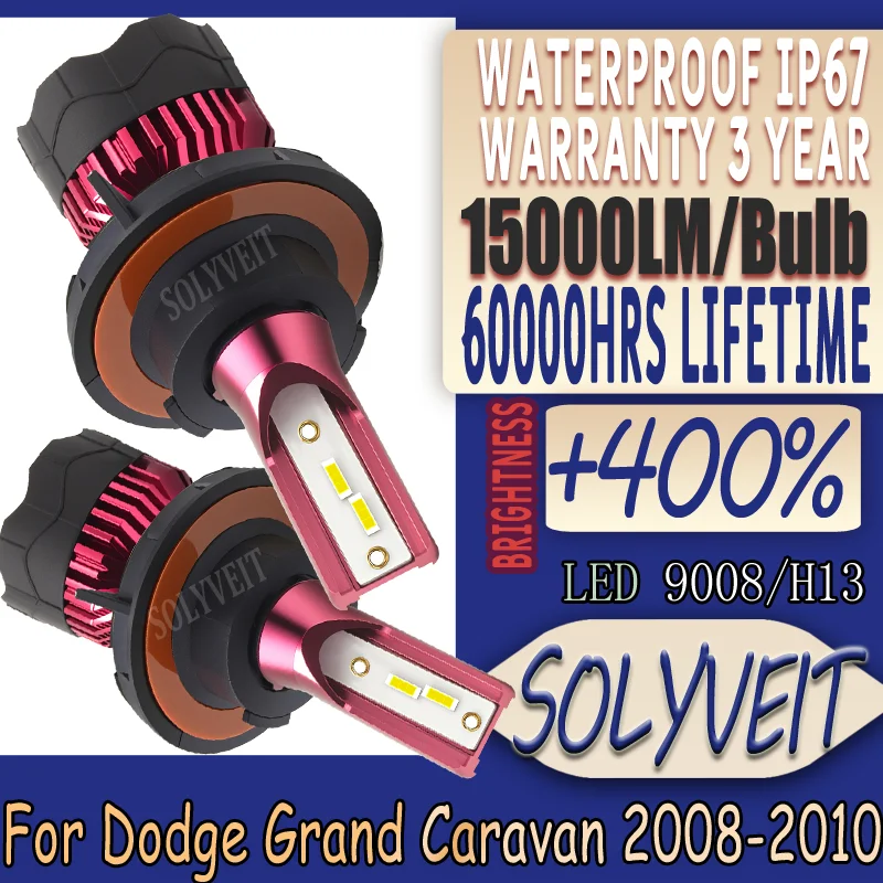 

Simplify Installation Quality Guaranteed IP67 Waterproof warranty 3 year LED Headlight For Dodge Grand Caravan 2008 2009 2010
