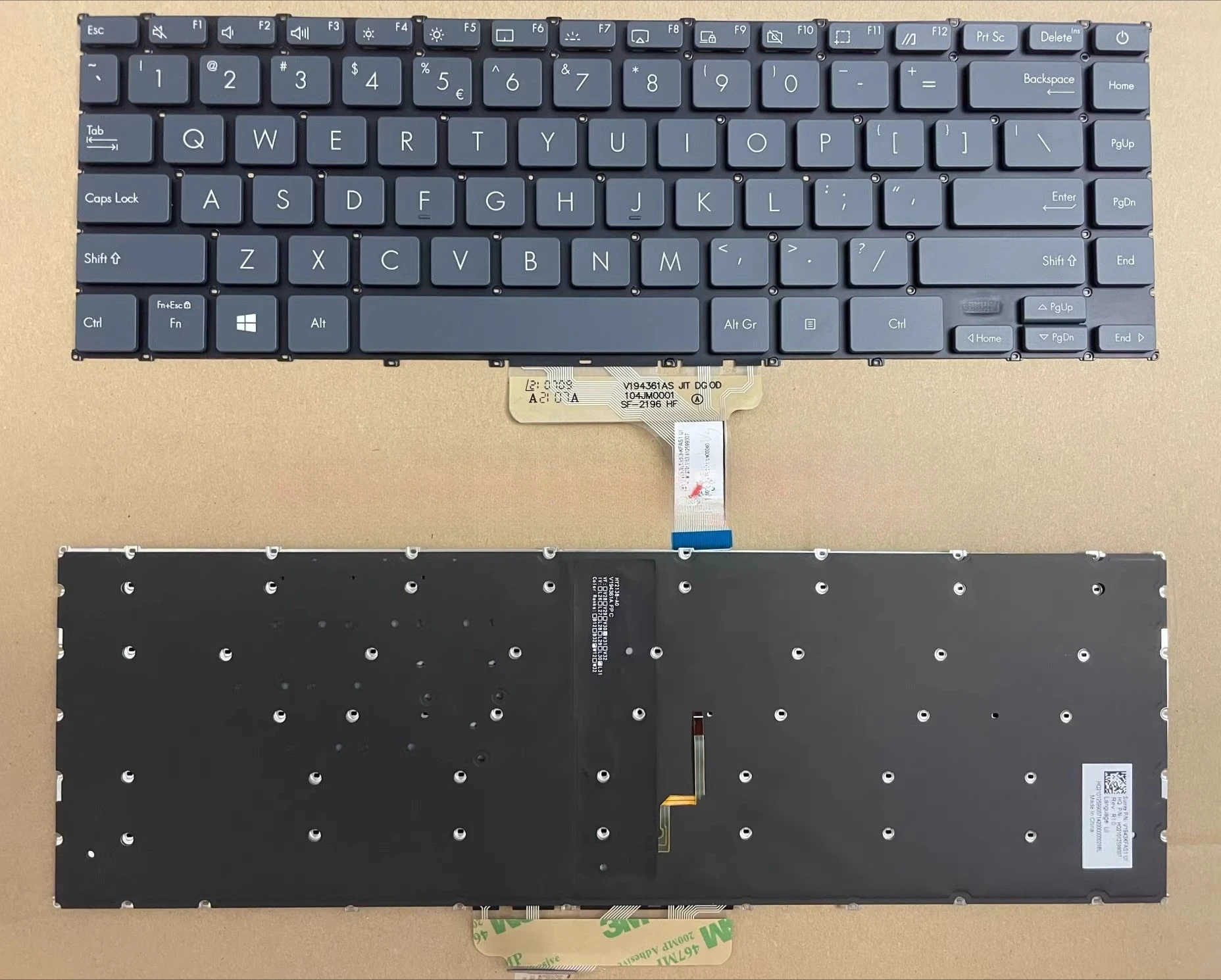 B=For  Original  ASUS ZenBook 13 UX325J U3700J UX325A C Cover Laptop Keyboard