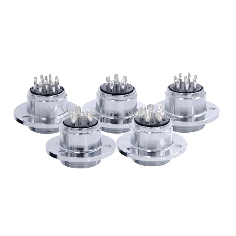 10pcs Aviation connectorMale plug Diam 20mm GX20F push-pull circular quick connector 2Pin3/4/5/6/7/8/9pin/10/12/14/15pin