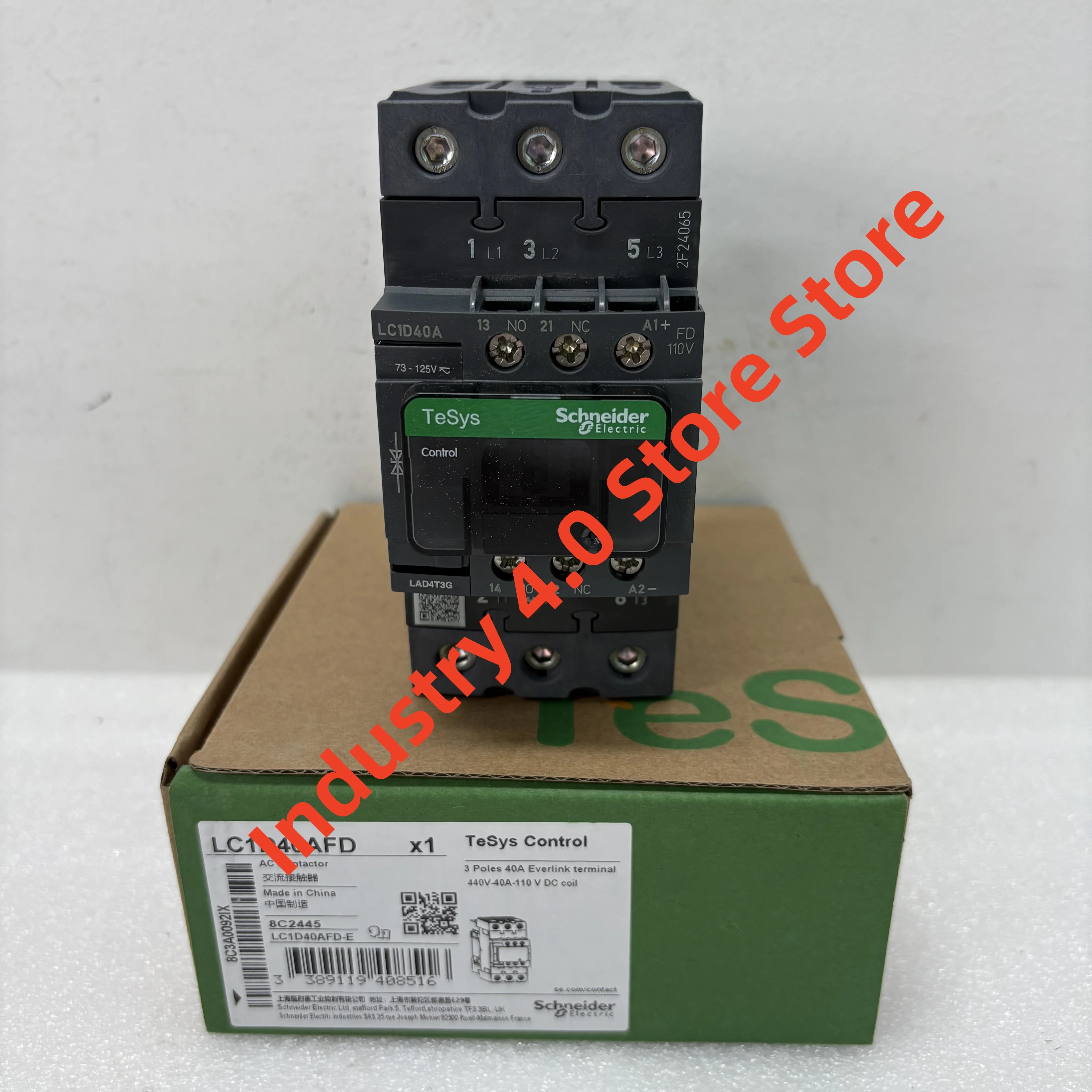 Рисунок 2 - Новый оригинальный контактор LC1D40AFD