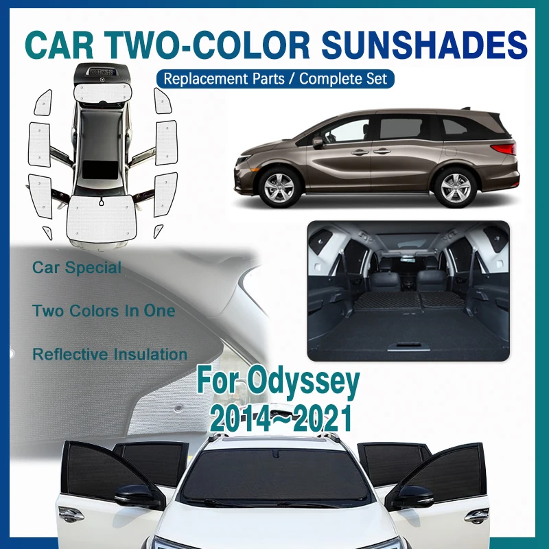 

For Honda Odyssey Elysion RC1 RC2 2014~2021 Car Coverage Sunshade Covers Sun Window Sunshade Cover Pad Auto Interior Accessories