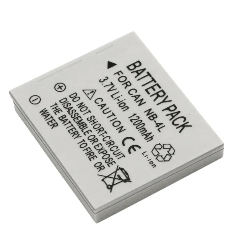 New NB-4L 3.7V 1200mAh Rechargeable Battery for Canon IXUS 30 40 50 55 60 65 70 75 80 100 110 115 120 130 220 230 255 IS Camera
