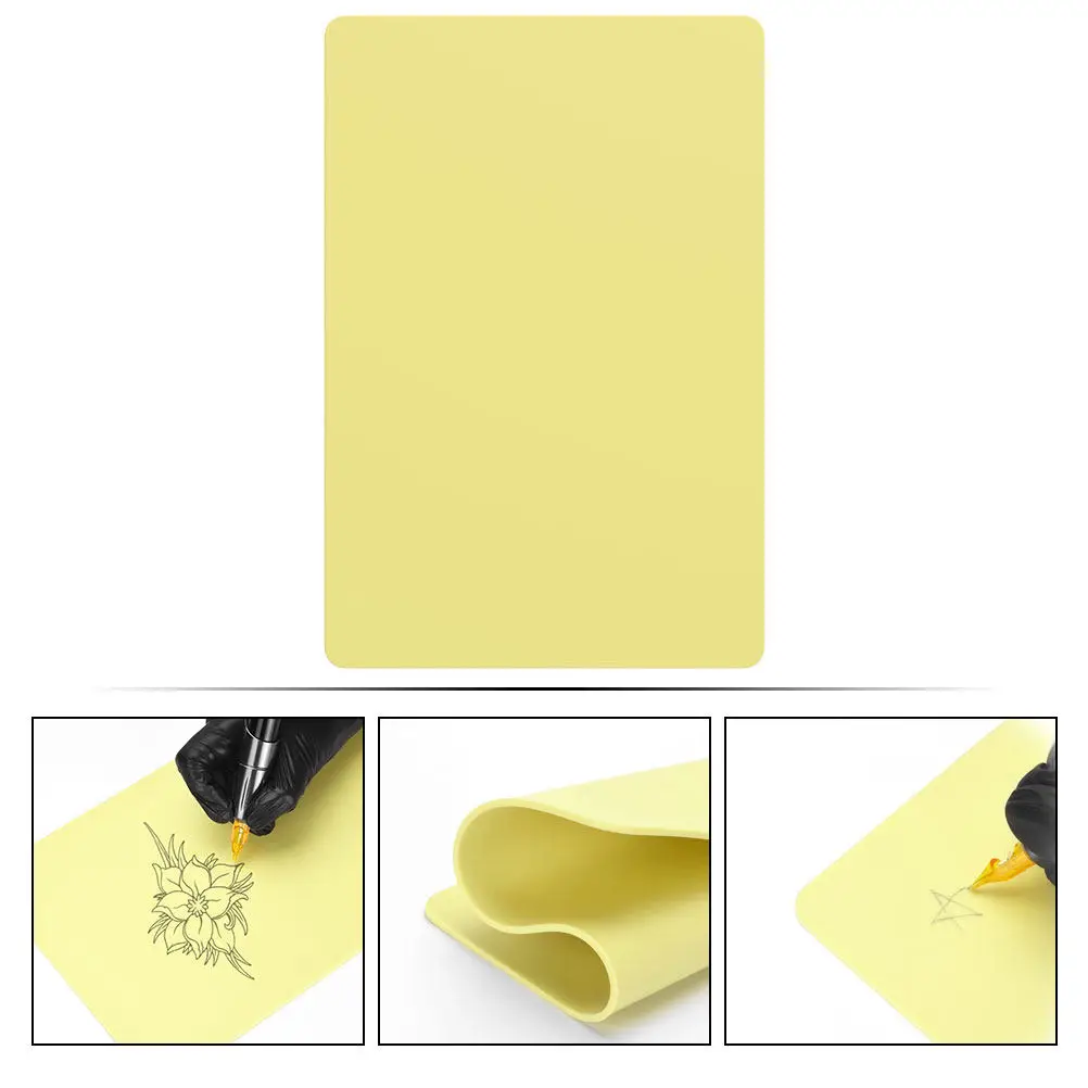 

3Pcs Blank Tattoo Practice Skin A4 Size Silicone Material Soft Comfortable Safe for Tattoo Microblading Practice Easy to Use