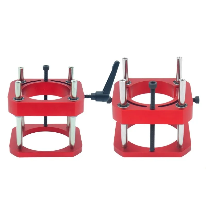Anodized Aluminum Router Lift Base Adjustable Inverted Lifting Stand Woodworking Trimmer for Grooving Chamfering DIY Projects