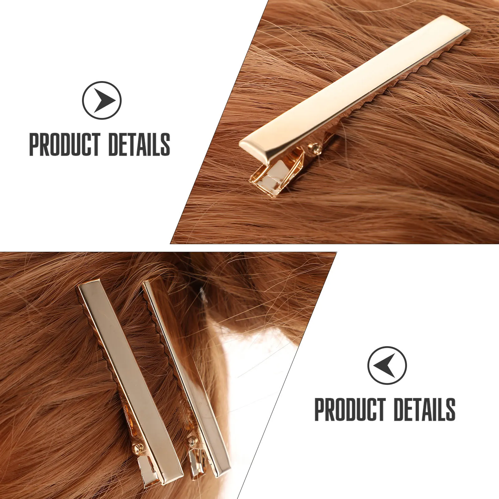 

60Pcs Snap Hairclips Stylish Hairpin Set for Women Girls Different Sizes Hair Accessories Party School Birthday Daily Style