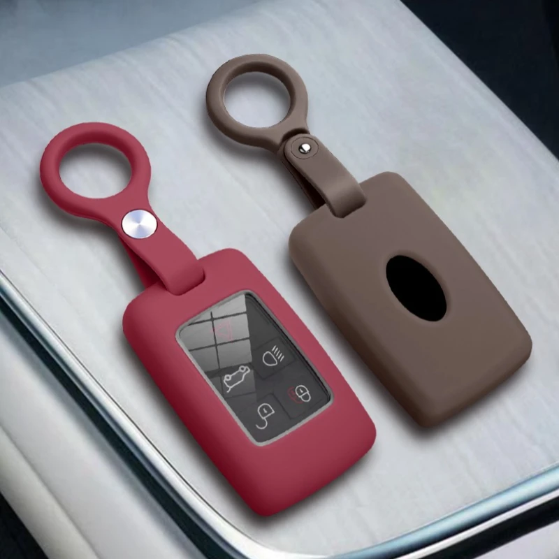 For Range Rover L405 L494 L560 L551Land Rover Discovery L462 L550 L663 Liquid Silicone Car Key Holder Smart Key Fob Case Cover - view 2