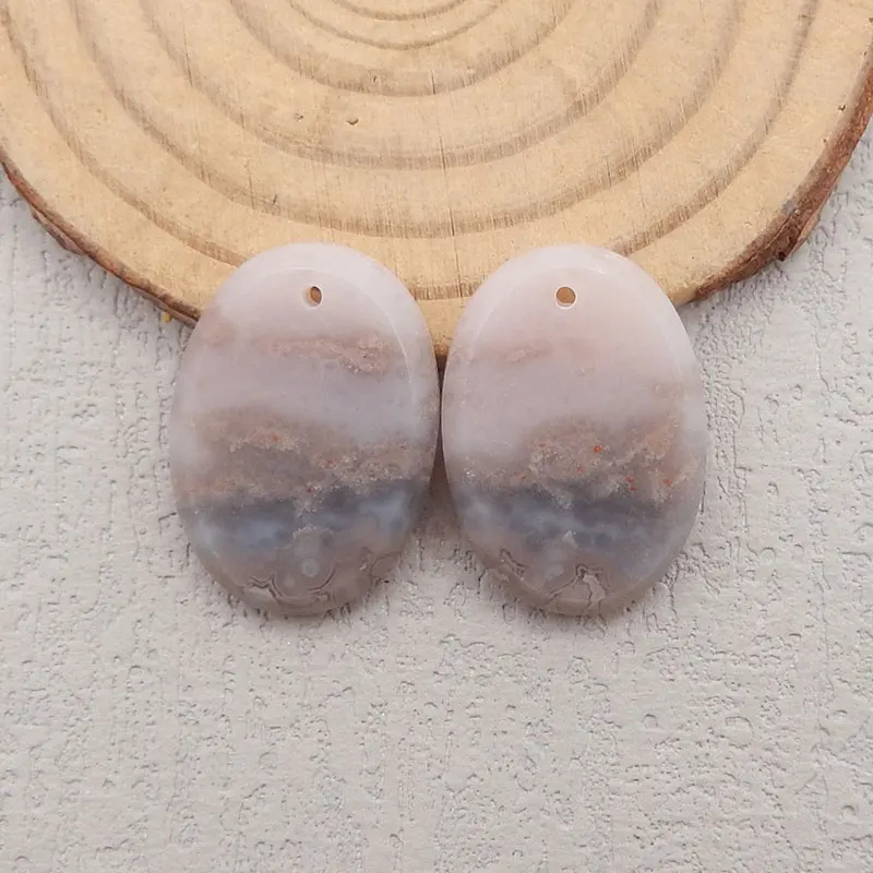 Natural Stone Purple Agate Earring Beads, Fashion Woman Earrings Jewelry Accessories