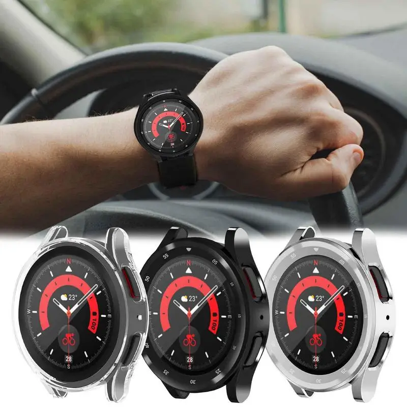 サムスンギャラクシー5プロ用保護ケース,サムスンギャラクシーウォッチ5プロ用電話ケース,45mm