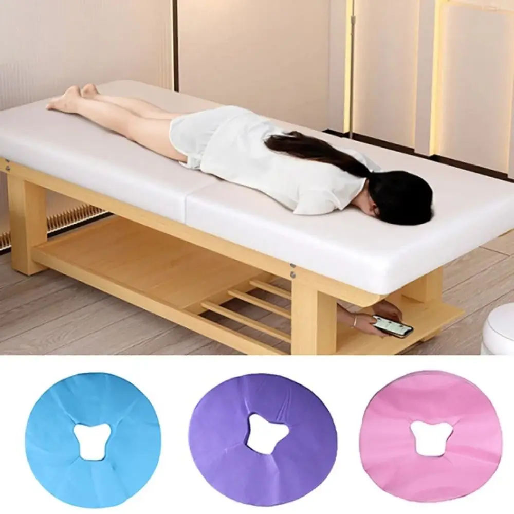 100Pcs Beauty Essentials Massage Table Sheets Headrest Pads Face Cleaner Makeup Tool Face Pillow Cover Disposable