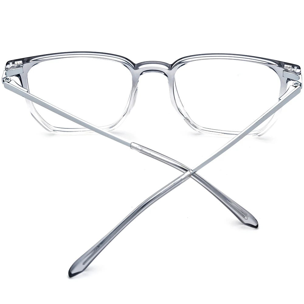 NIANZHEN TR90 Alloy Eyeglasses Frame Men Square Magnet Clip Glasses Gradient Polarized Sun Lens Women Ultralight Eyewear 2181