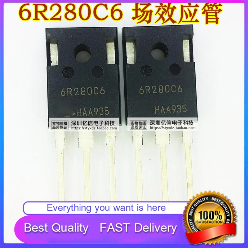 5Pcs/Lot New Original 6R280C6 FLUX Field Effect Transistor 600V13.8A TO247 PACKAGE Good Quality  In Stock